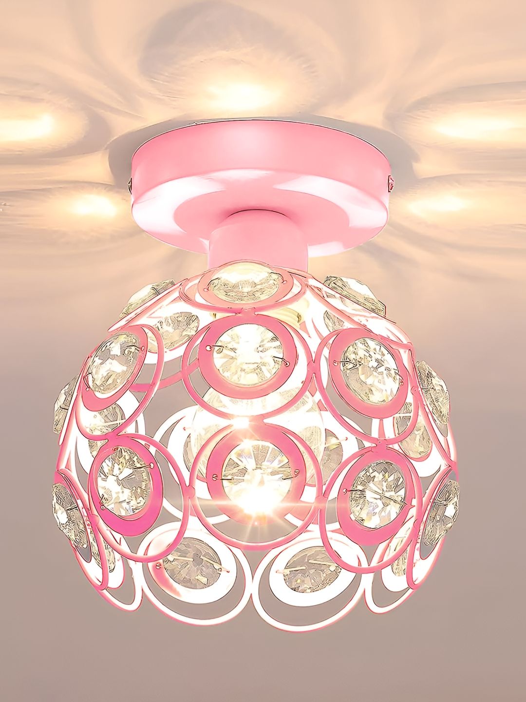 Decorcity Pink & White Ceiling Lamp-picture-35