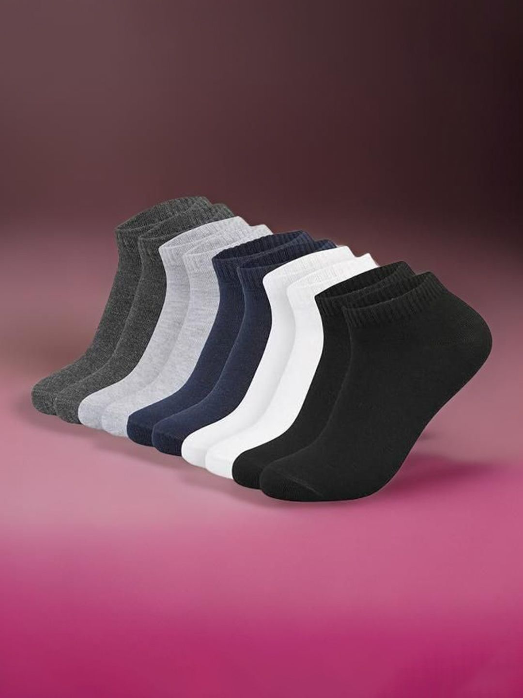 MJE Men Pack Of 5 Ankle Length Socks-picture-20