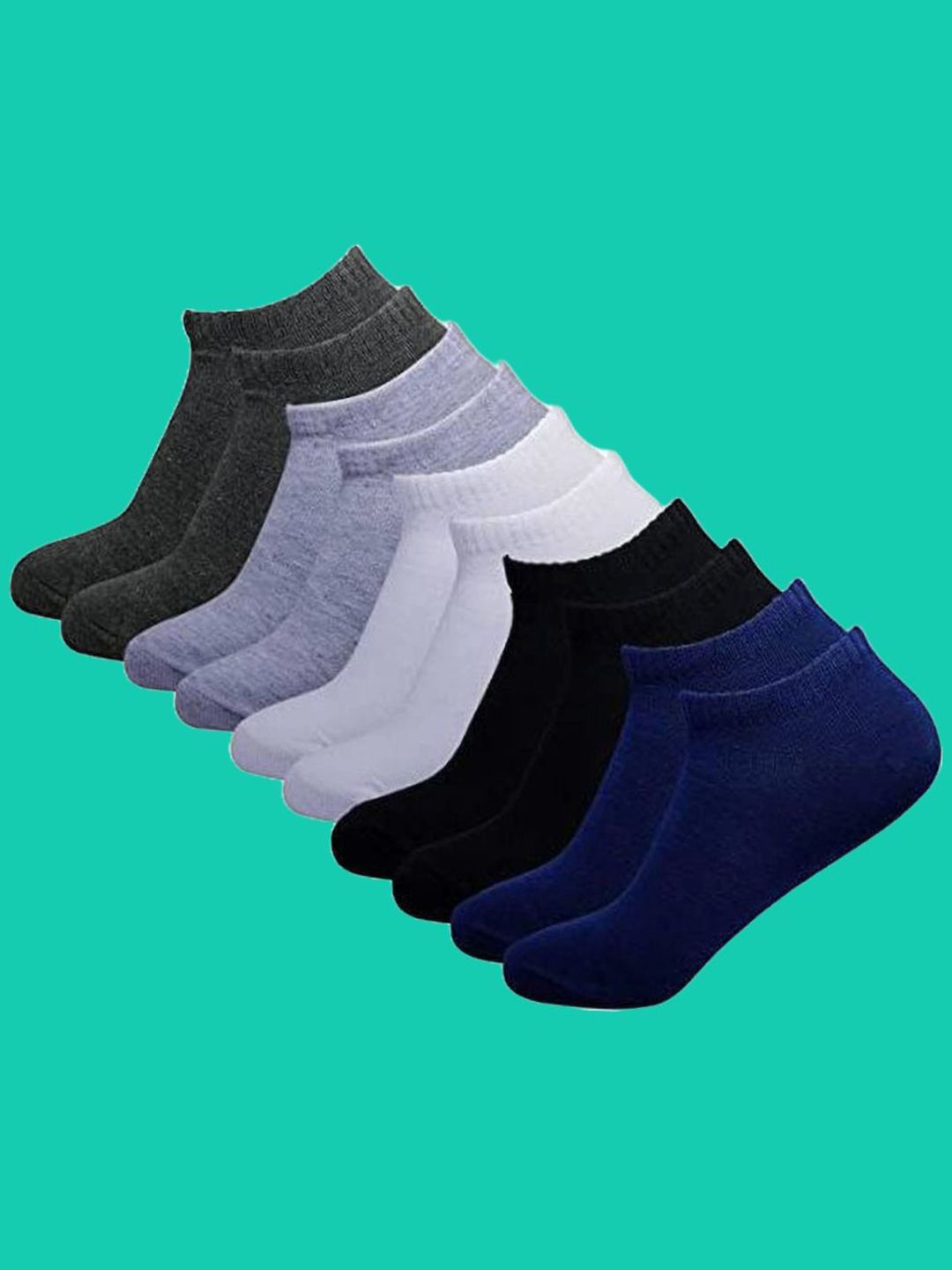 MJE Men Pack Of 5 Ankle Length Socks-picture-49