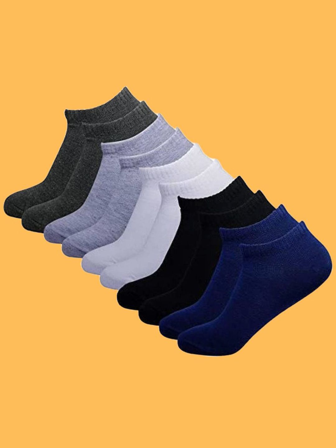 MJE Men Pack Of 5 Ankle Length Socks-picture-32