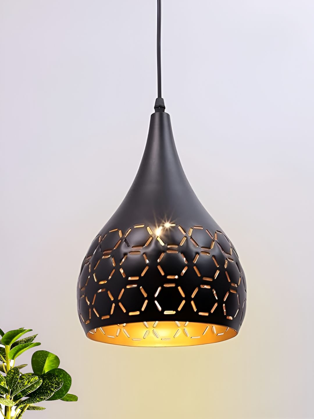 Decorcity Black Textured Ceiling Lamp-picture-51