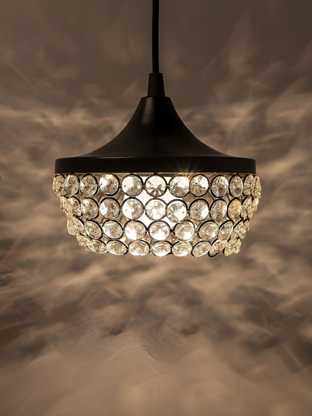 Decorcity Black & White Textured Ceiling Lamp-picture-52
