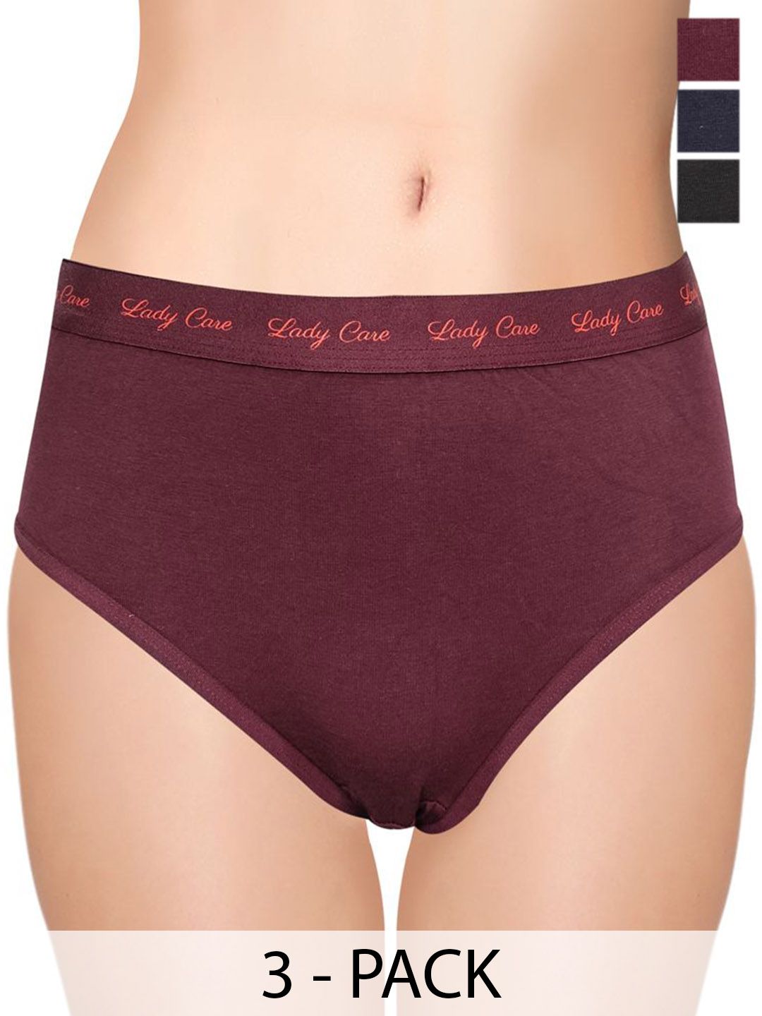 Lady Care Pack Of 3 Hipster Briefs LC-WM-CLASSY-MC-MNB-M-picture-35