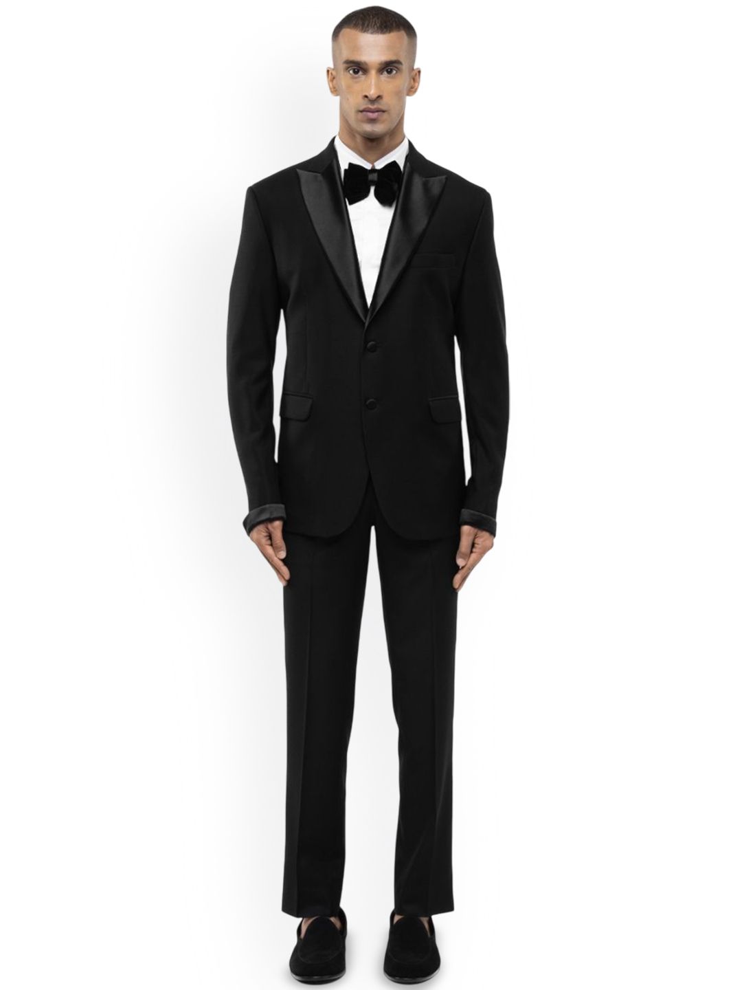 SDS By Kushal Shah Peak Lapel Single Breasted Tuxedo Three-Piece Suit-picture-23