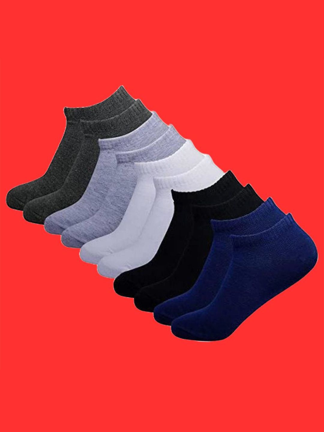 MJE Men Pack Of 5 Ankle Length Socks-picture-31