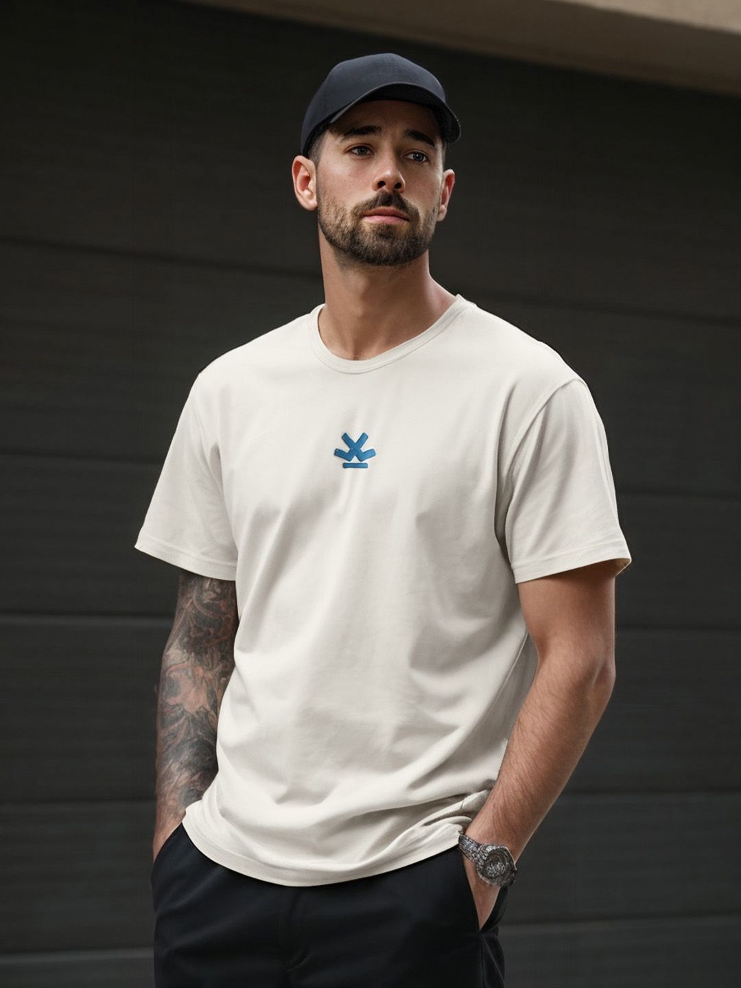 WROGN Printed Pure Cotton Short Sleeves Round Neck Oversized T-shirt-picture-45