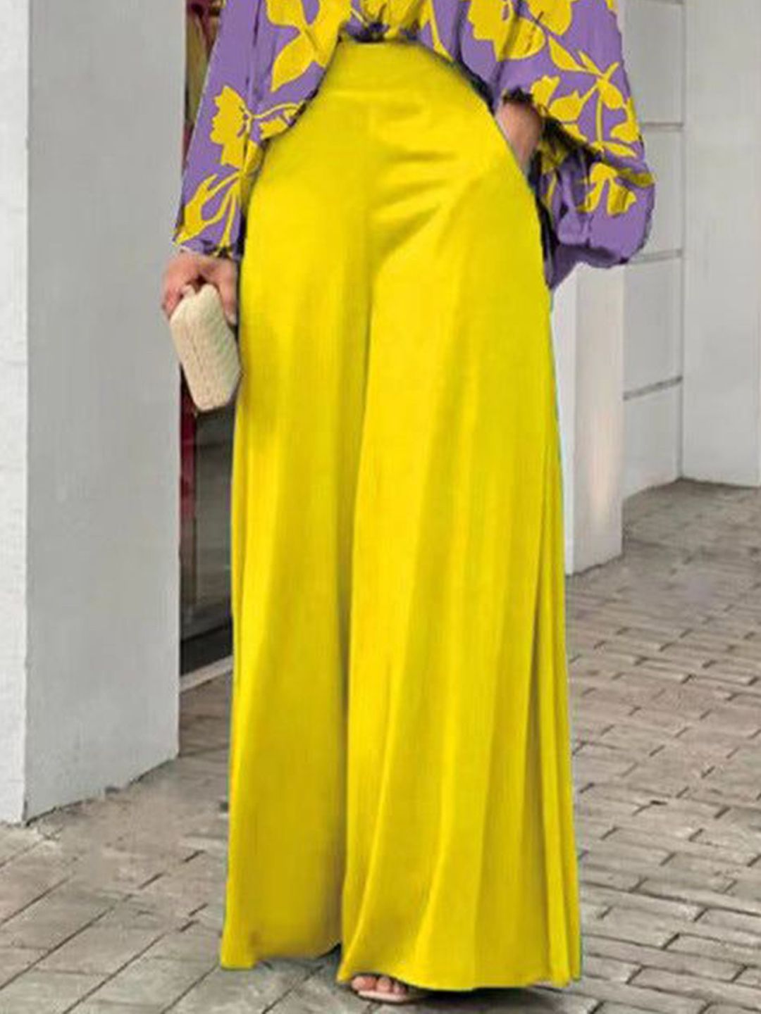 Outzidr Floral Printed Shirt & Palazzos Co-Ord Set-picture-18