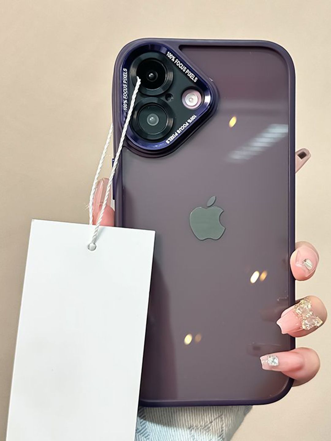 Luxury Kase Solid iPhone 16 Plus Transparent Camera Protection Slim Fit Design Back Case-picture-14
