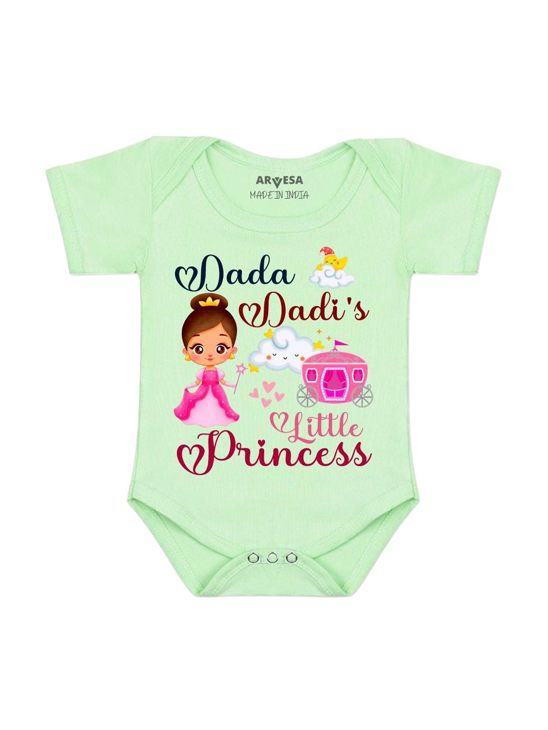 Arvesa Dada Dadi Little Princess Printed Bodusuit-picture-32