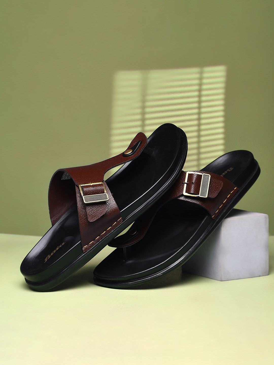 Bata Men PU Comfort Sandals-picture-32