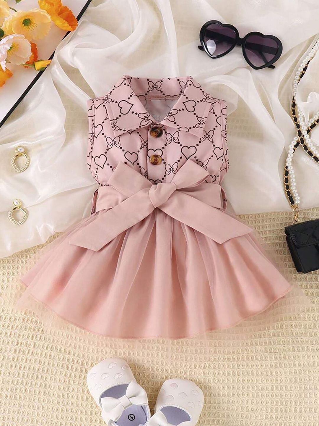 BAESD Girls Floral Print Fit & Flare Dress-picture-19