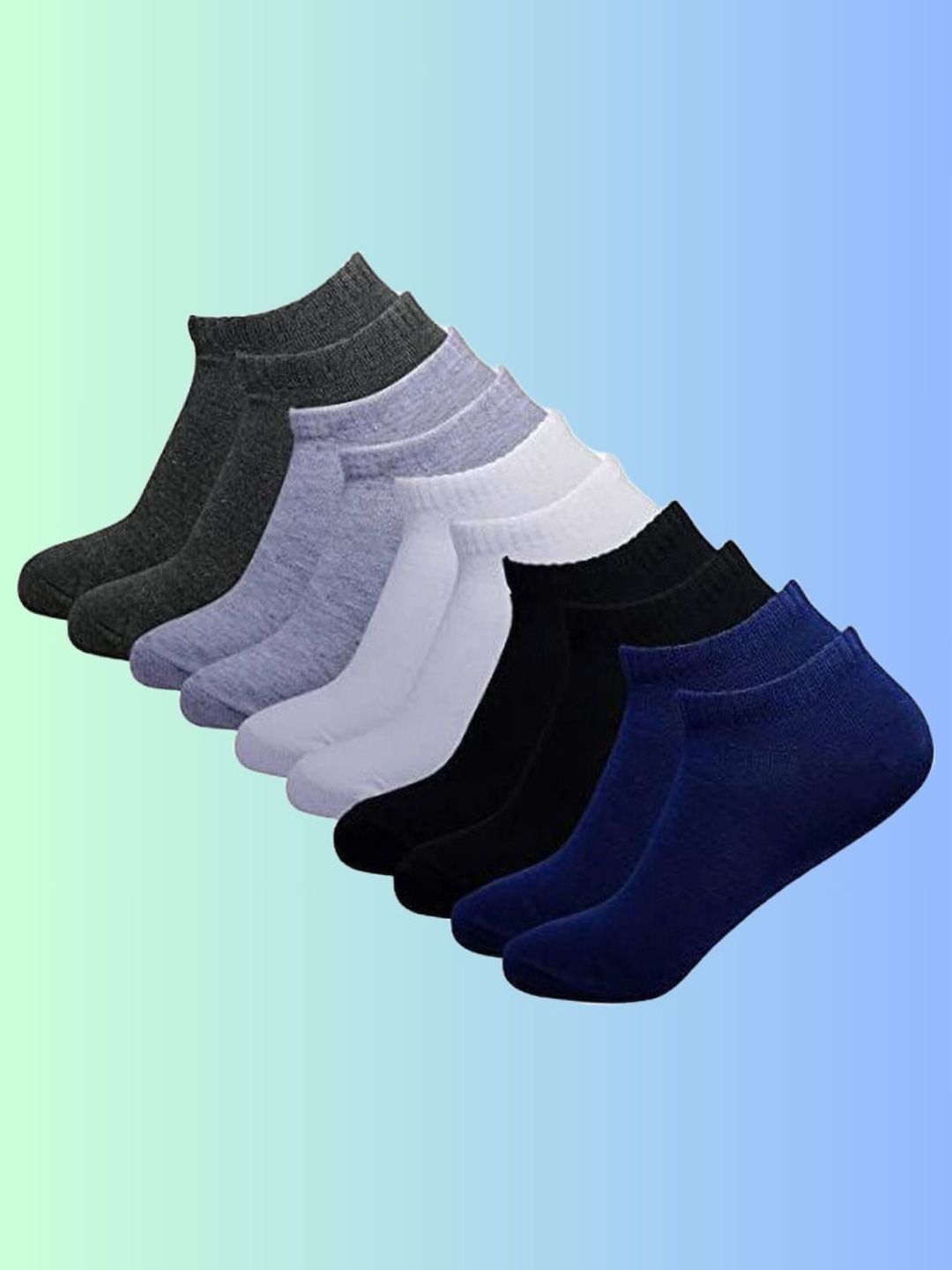 MJE Men Pack Of 5 Ankle-Length Socks-picture-45