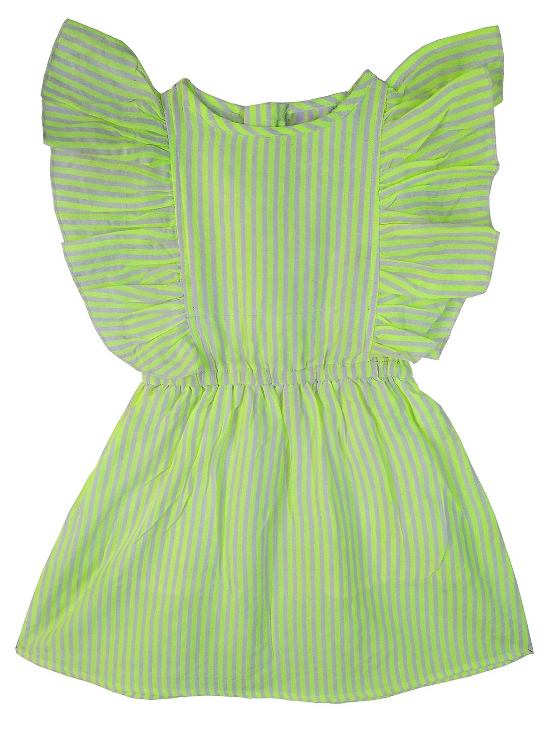 SILK SPARROW Girls Striped Fit & Flare Dress-picture-32