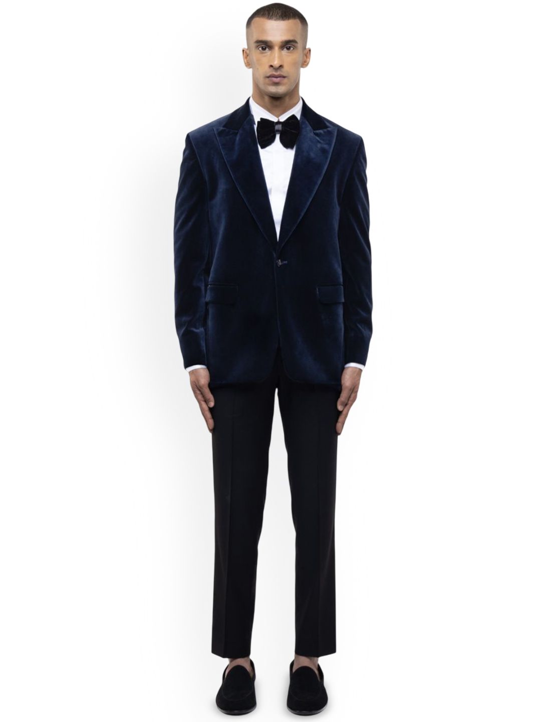 SDS By Kushal Shah Velvet Peak Lapel Single-Breasted-picture-19