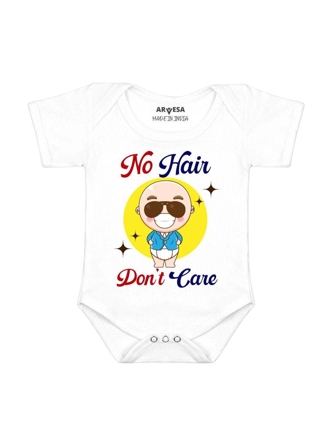 Arvesa No Hair Dont Care Printed Bodusuit-picture-12