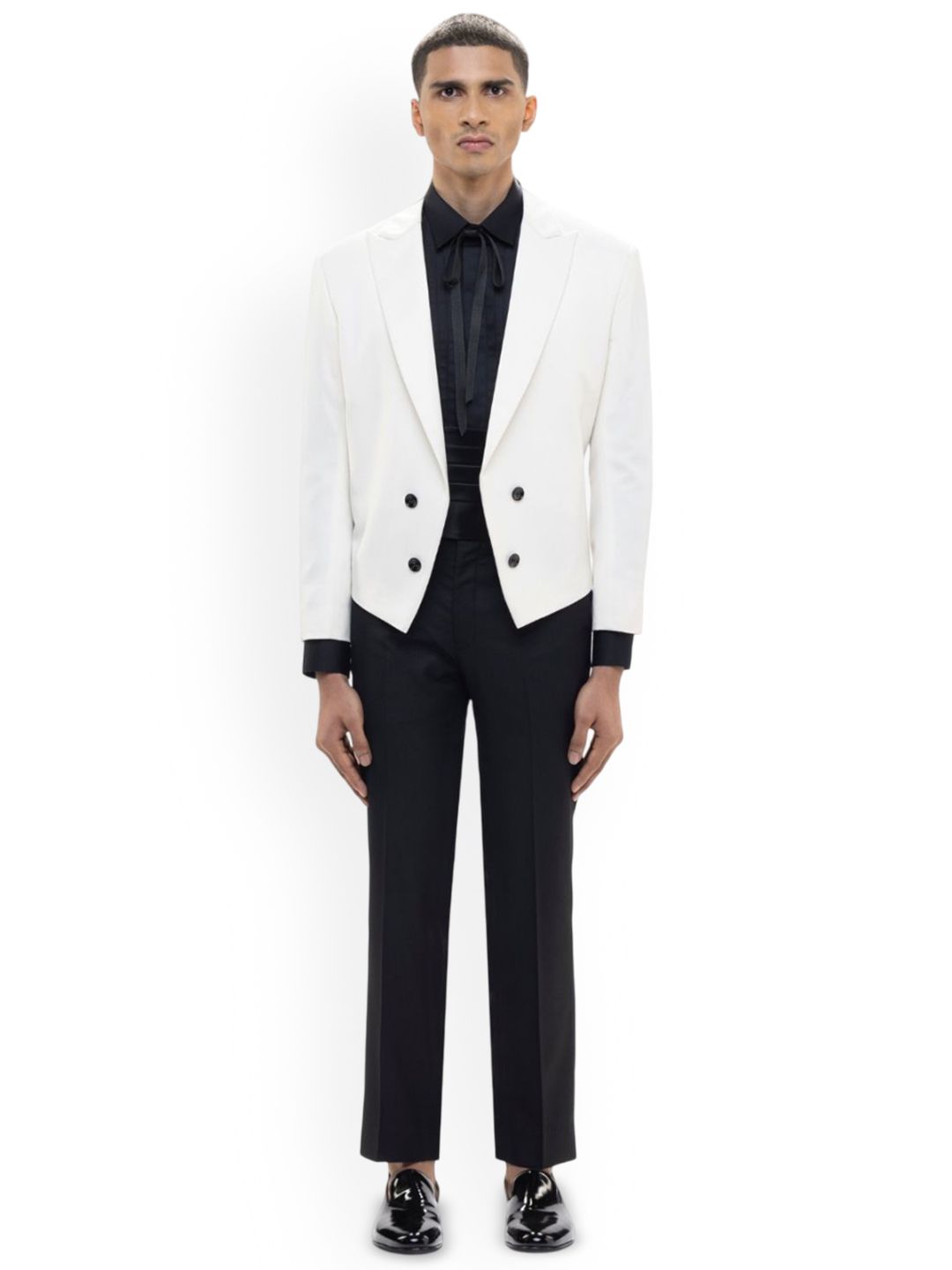 SDS By Kushal Shah Peak Lapel Cropped Tuxedo 3-Pcs Suits-picture-38