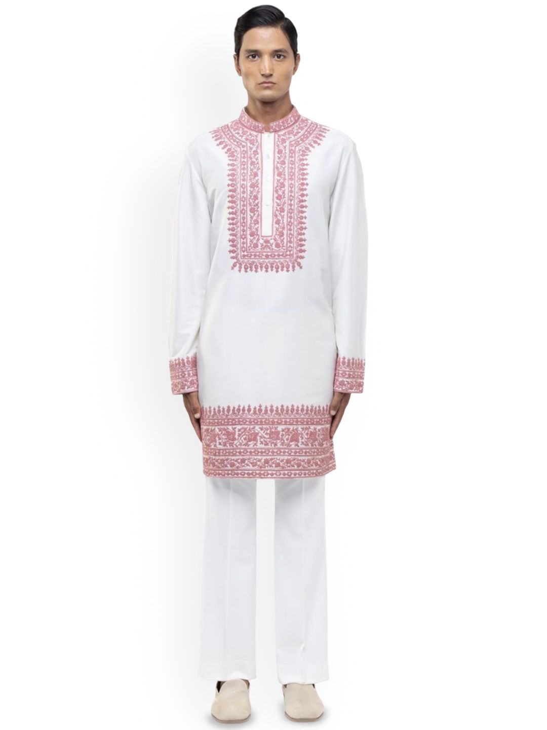SDS By Kushal Shah Men Ethnic Motifs Embroidered Regular Kurta with Trousers-picture-41