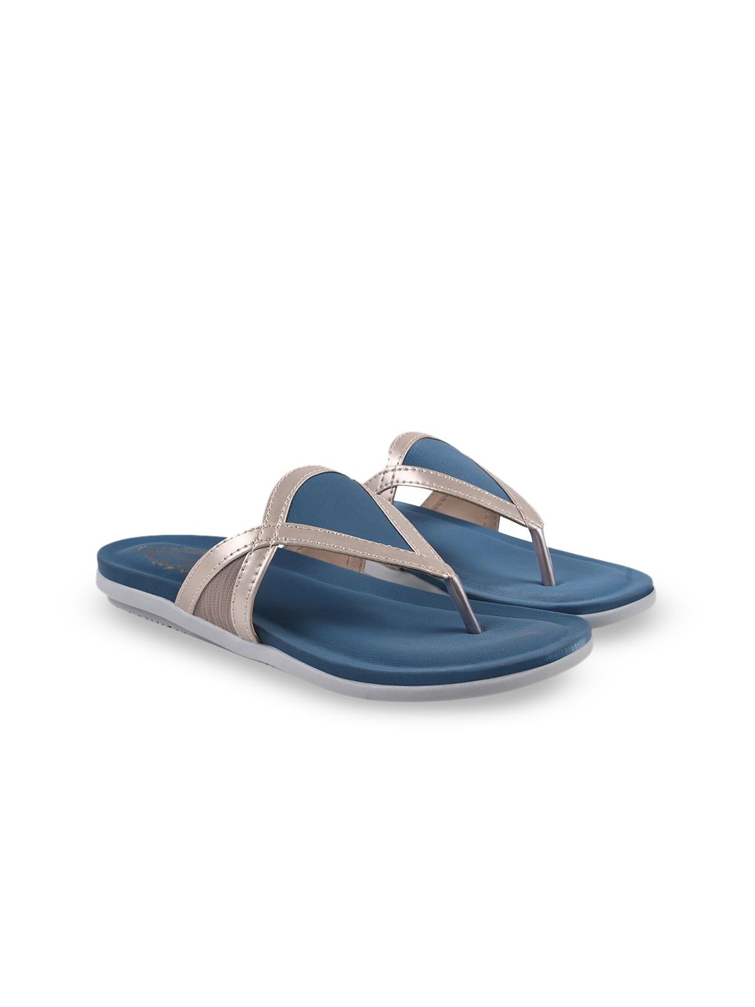 Shoetopia Women Colourblocked Open Toe Flats-picture-31