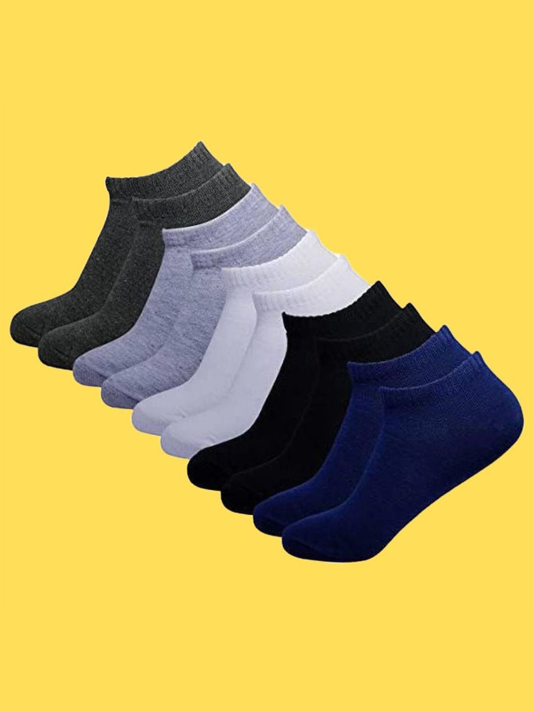 mje Brand Name Men Pack Of 5 Ankle Length Socks-picture-56