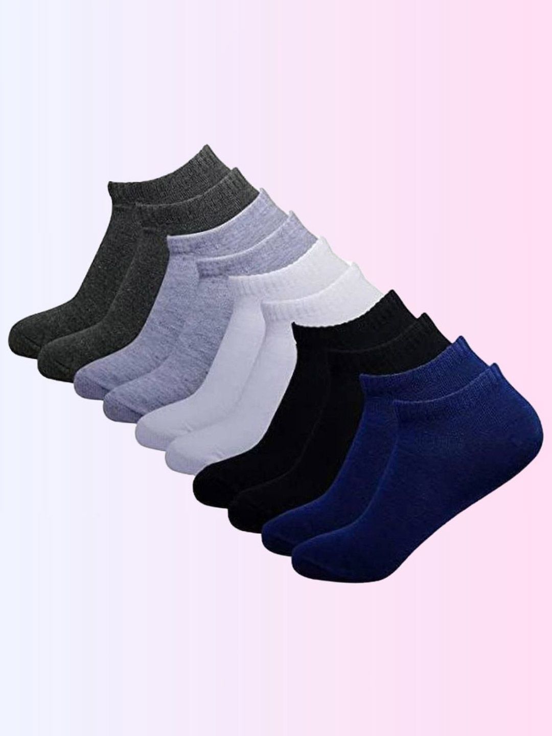 MJE Men Pack Of 5 Ankle Length Socks-picture-17