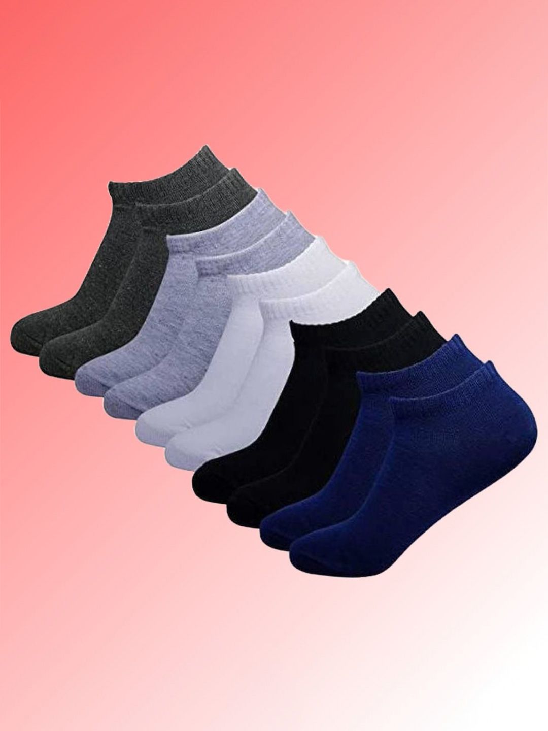MJE Men Pack Of 5 Ankle Length Socks-picture-10