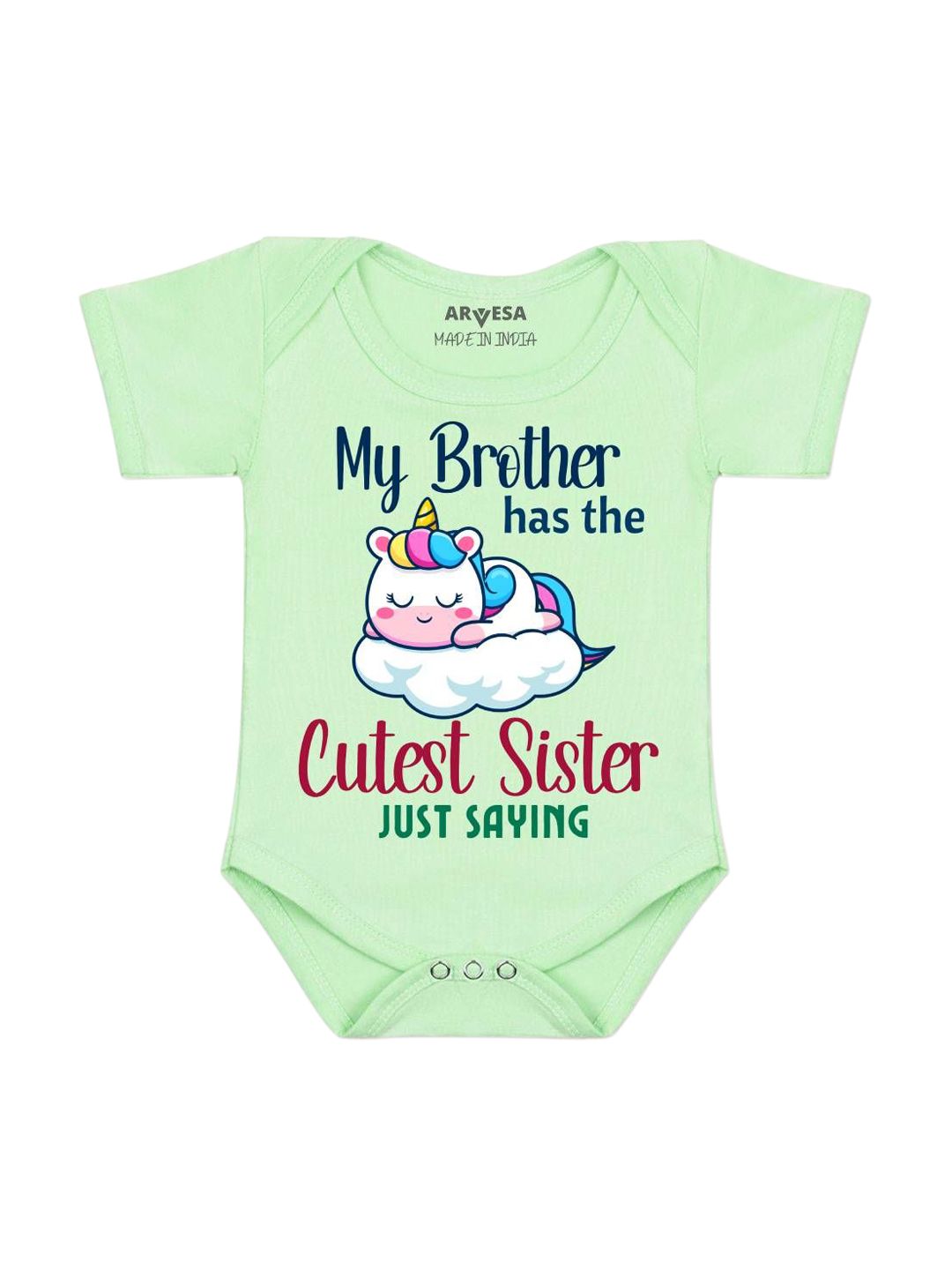 Arvesa Cutest Sister Printed Bodusuit-picture-13