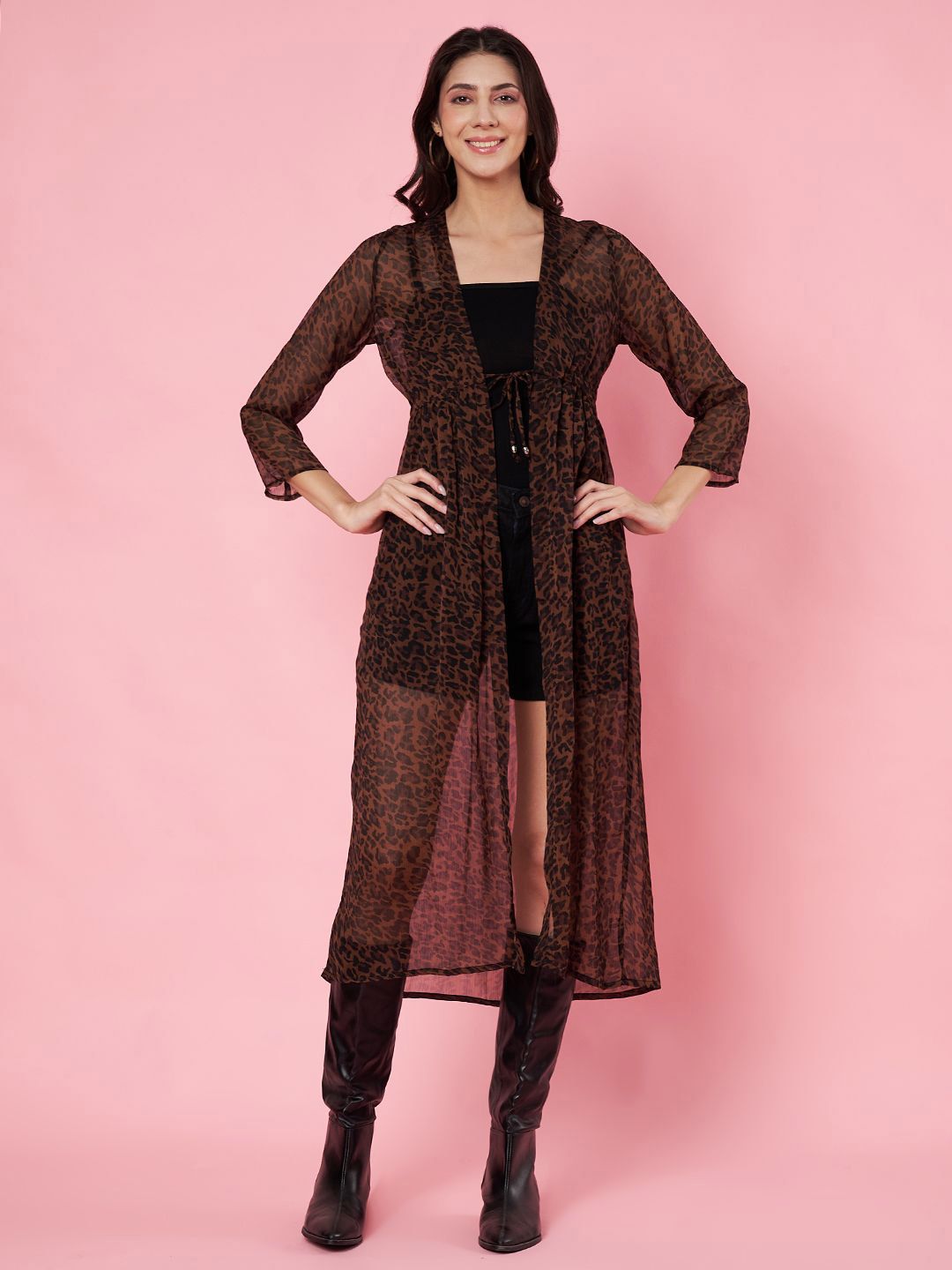 ANVI Be Yourself Women Printed Longline Shrug-picture-36