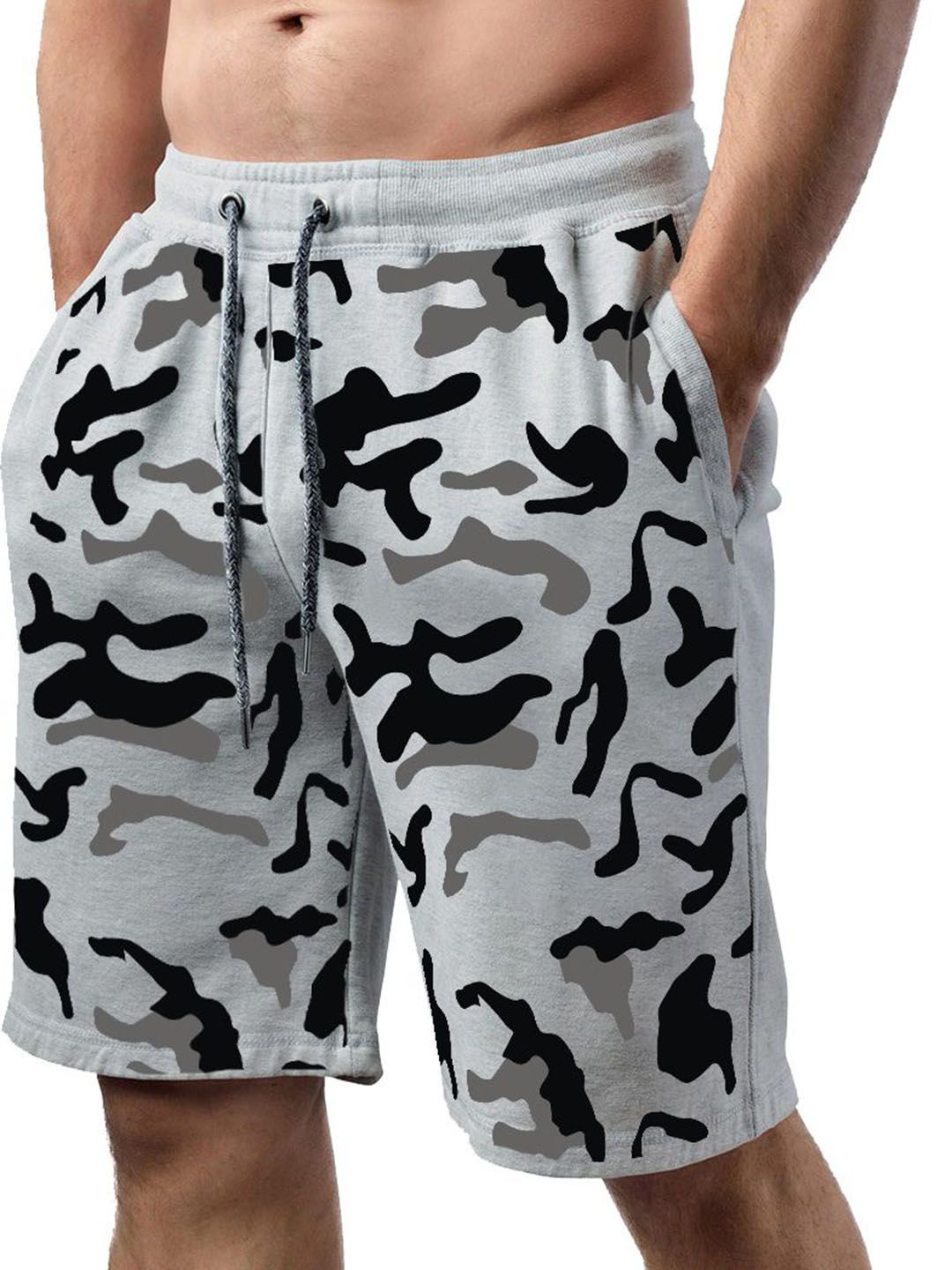 Hotfits Men Camouflage Cotton Printed Shorts-picture-42