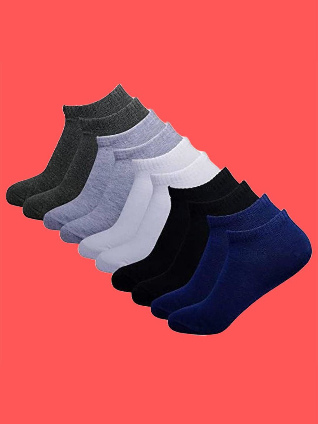 MJE Men Pack Of 5 Ankle-Length Socks-picture-51