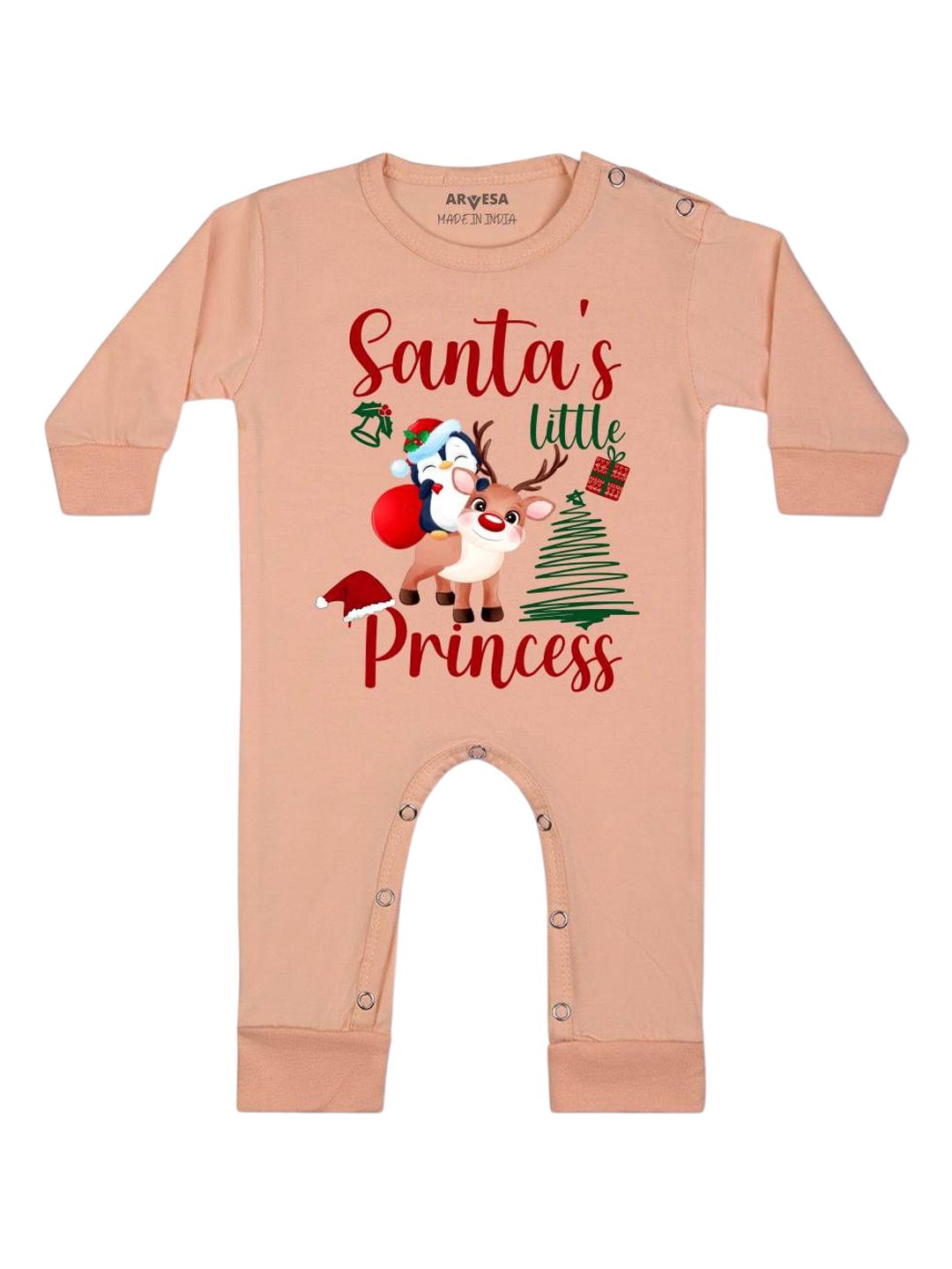 Arvesa My First Christmas Printed Bodysuit-picture-28