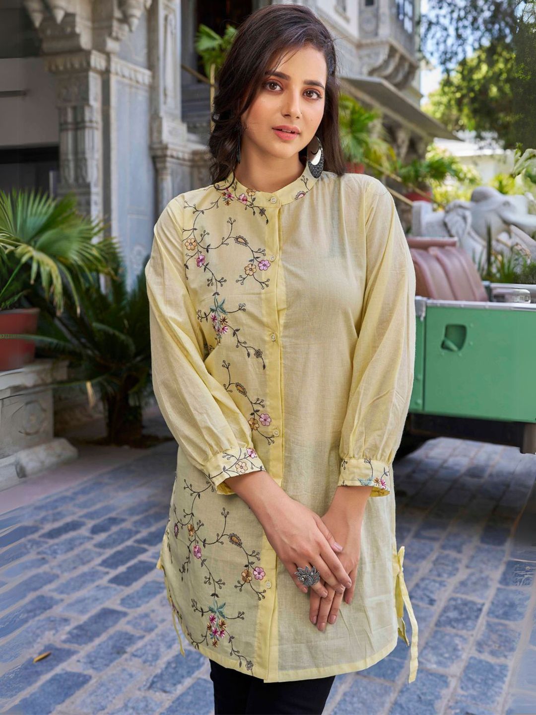 Moda Rapido Women Embroidered A-Line Dress-picture-17