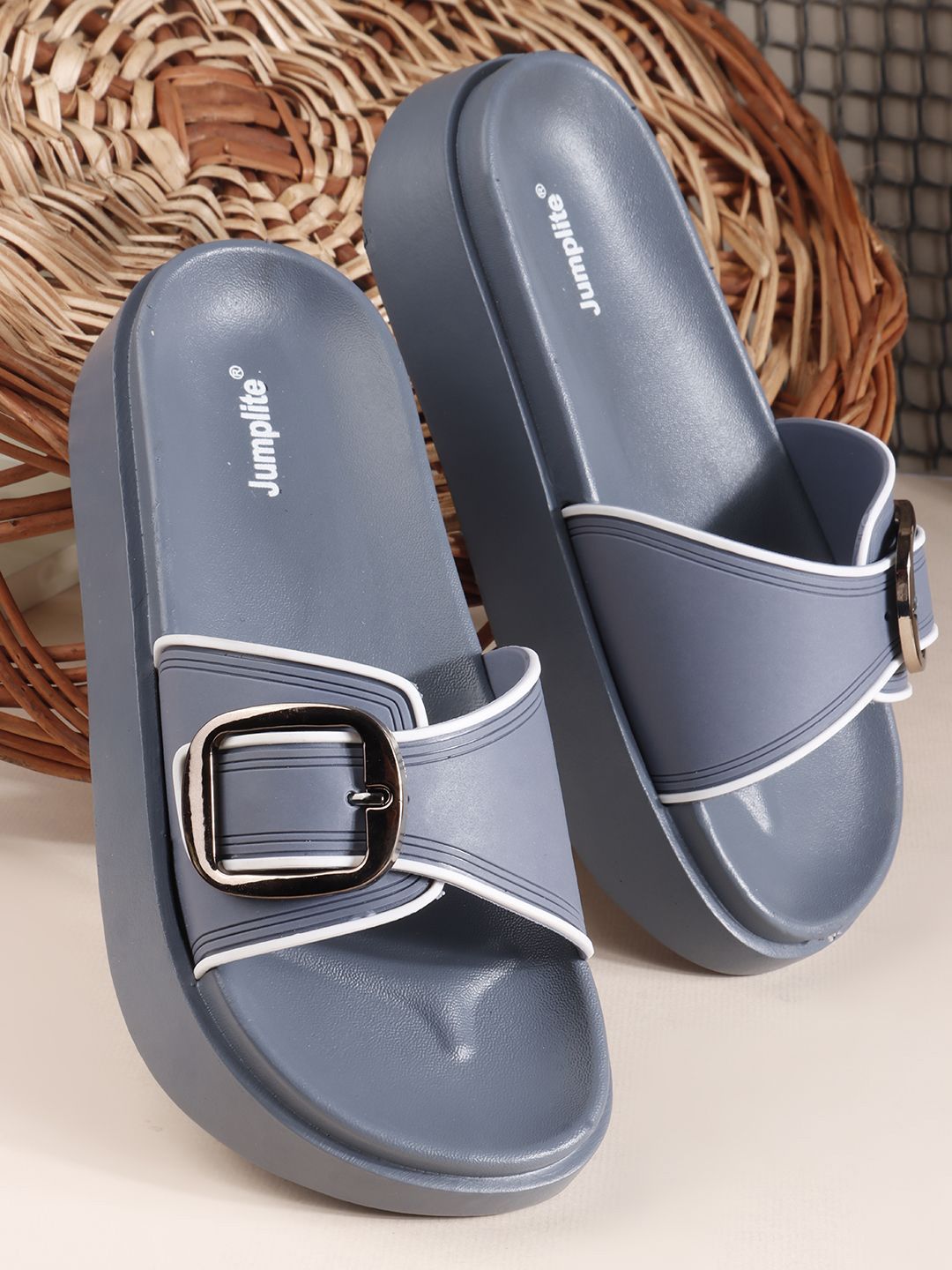 JUMPLITE Women Open Toe Flats-picture-20