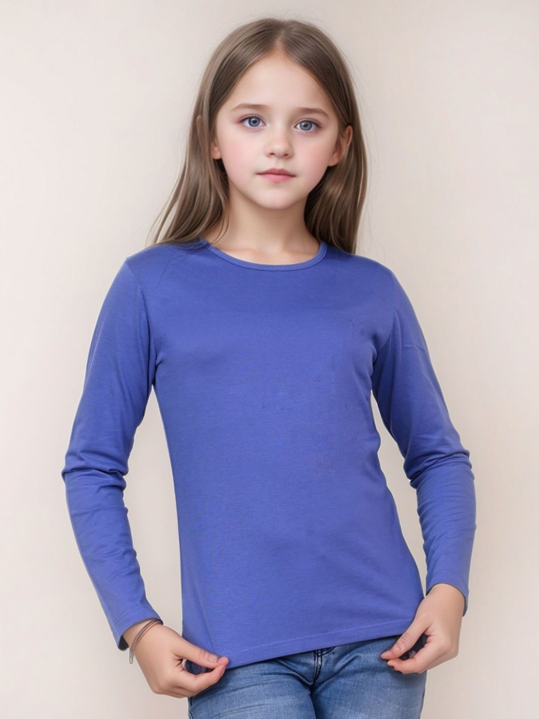 TELESTO Girls Round Neck Long Sleeves Casual T-shirt-picture-15