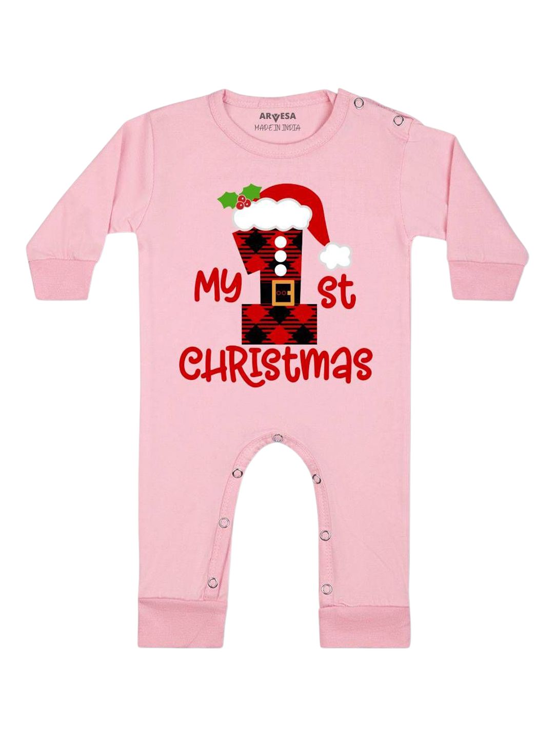 Arvesa My First Christmas Printed Bodysuit-picture-34