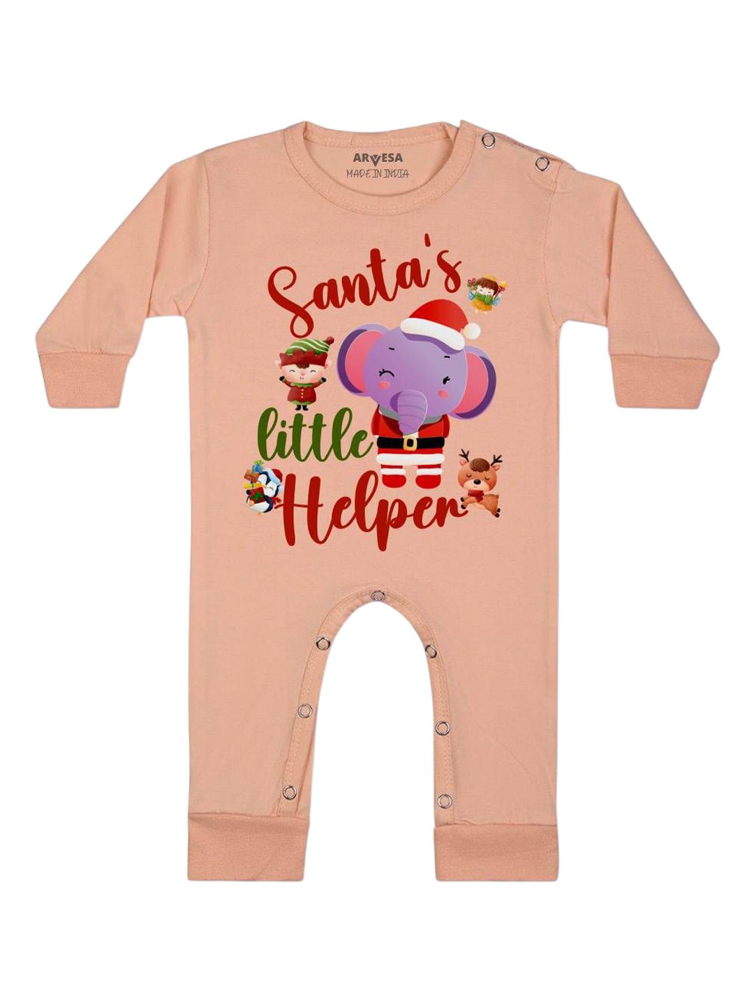 Arvesa My First Christmas Printed Bodysuit-picture-12