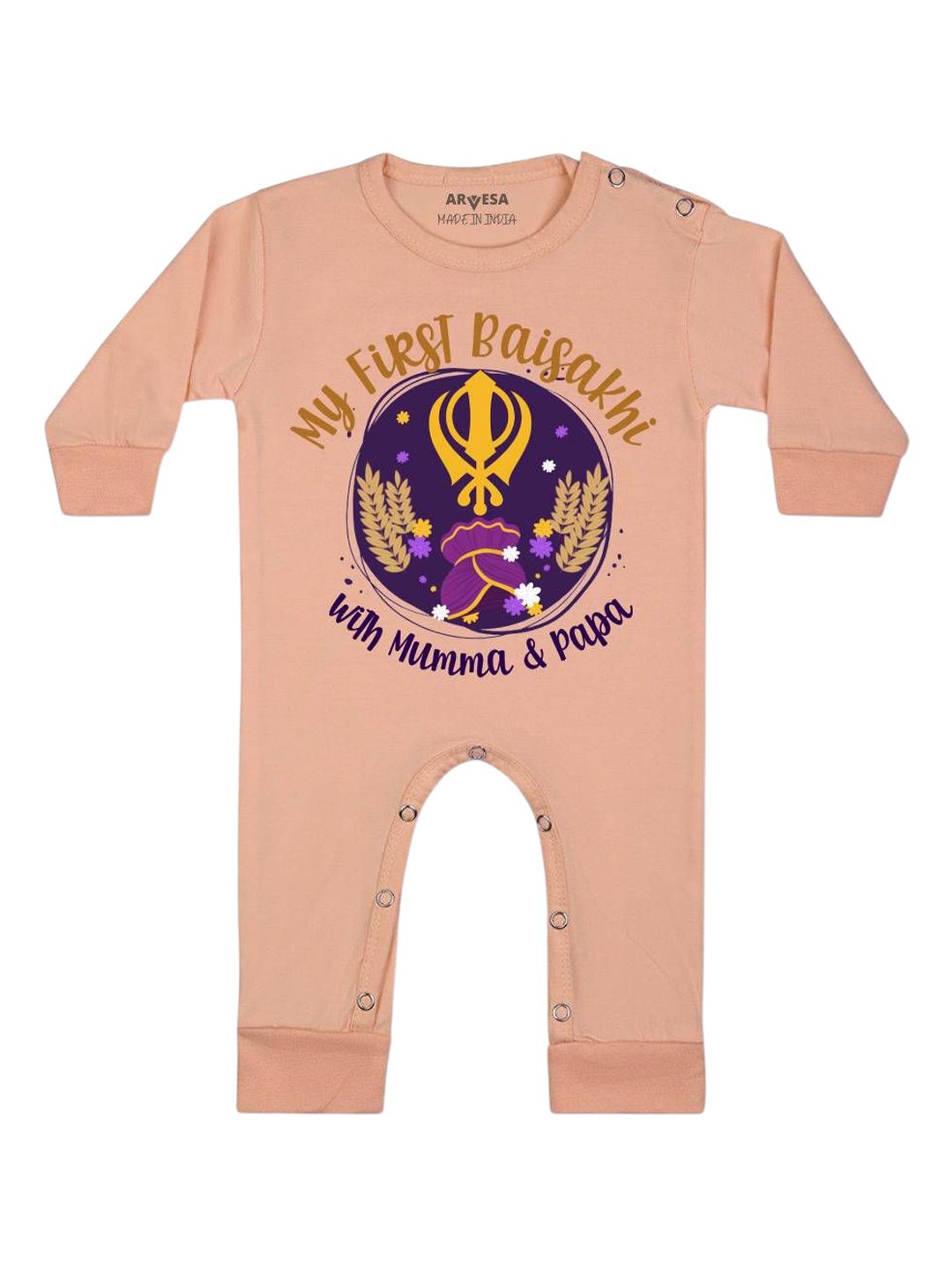 Arvesa My First Baisakhi Printed Bodysuit-picture-46