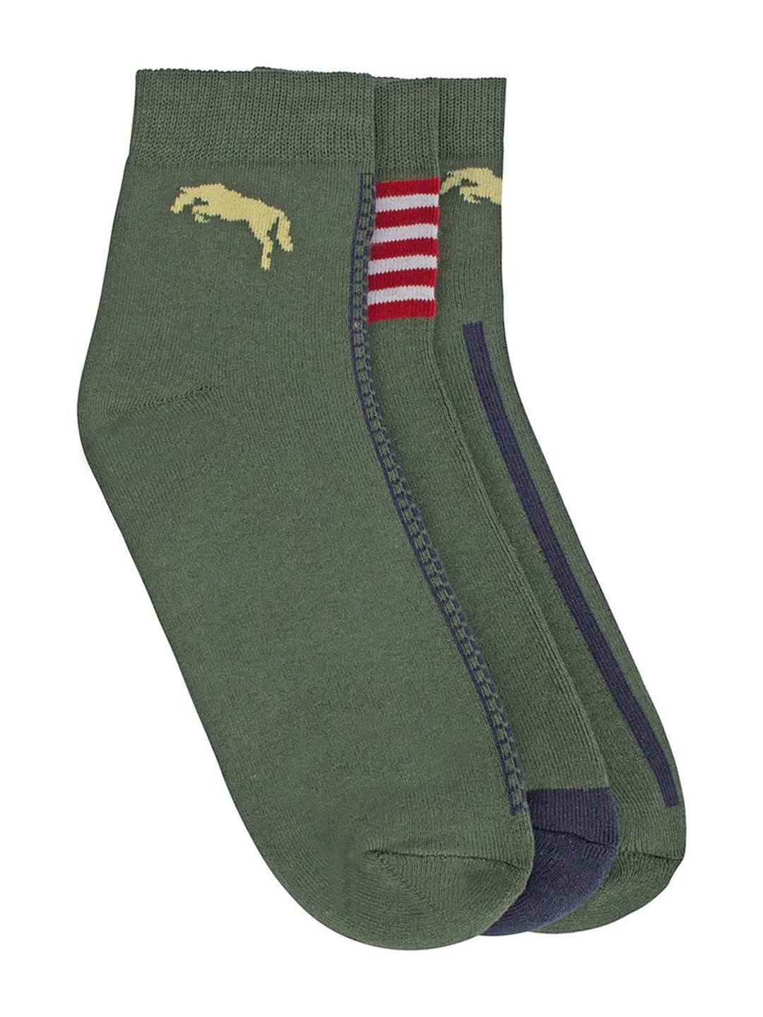 JUMP USA Men Pack of 3 Patterned Ankle Length Socks-picture-21