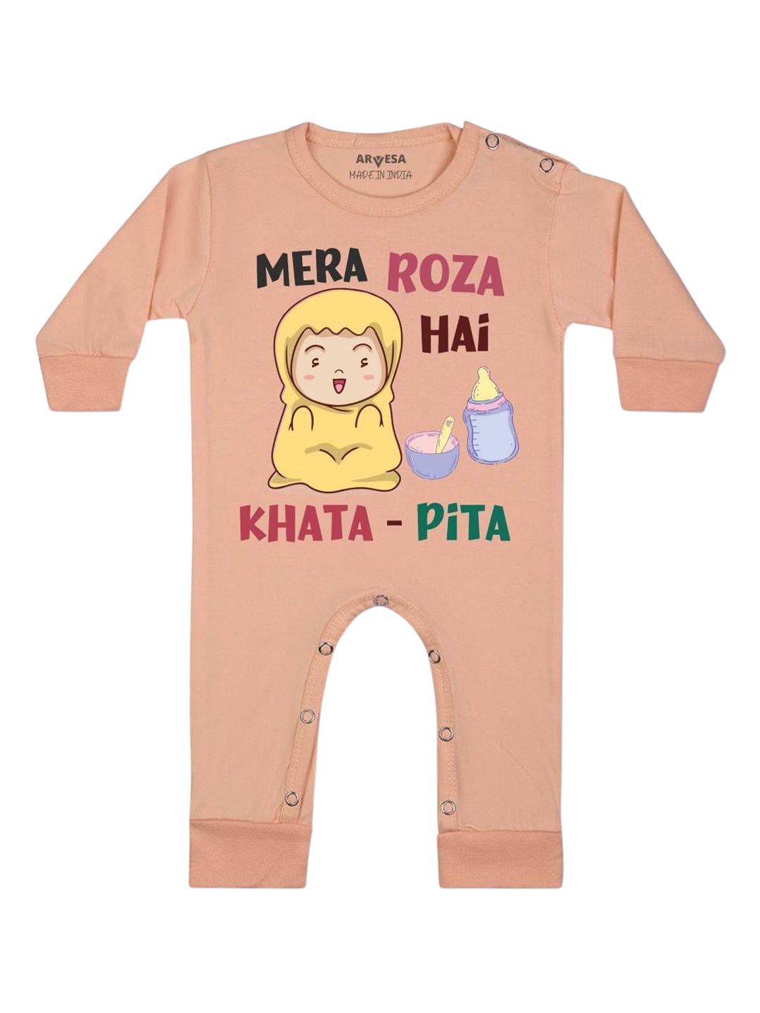 Arvesa Mera Roza Hai Printed Bodysuit-picture-27