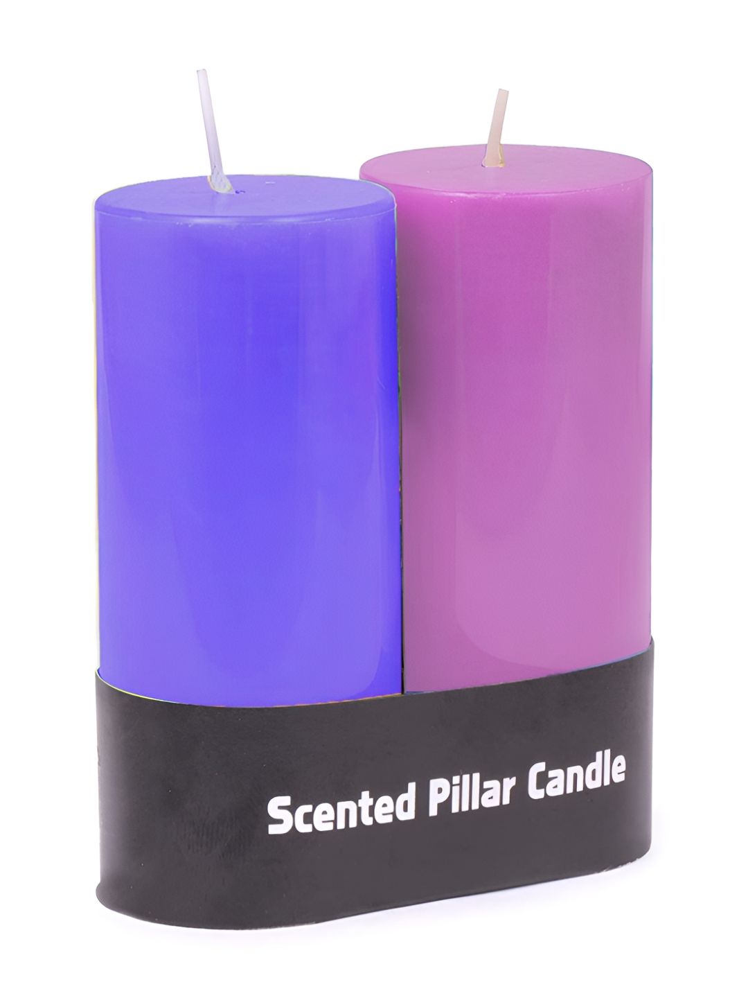 PEEPALCOMM Blue & Pink 2 Pieces Pillar Candle-picture-11