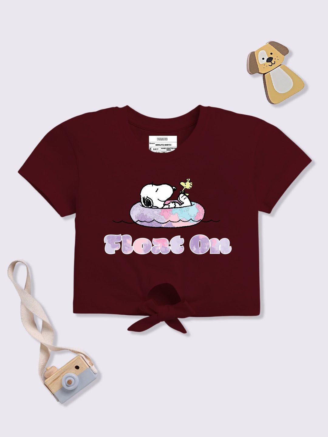 YK X Minute Mirth Girls Peanuts Printed Cotton Top-picture-14