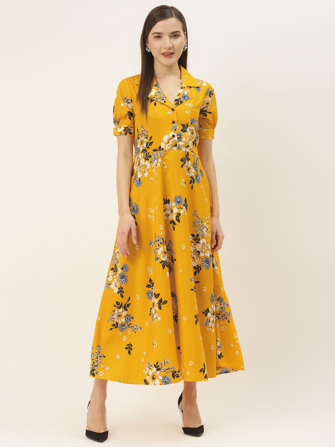 Deewa Women Floral Printed A-Line Maxi Dress-picture-27