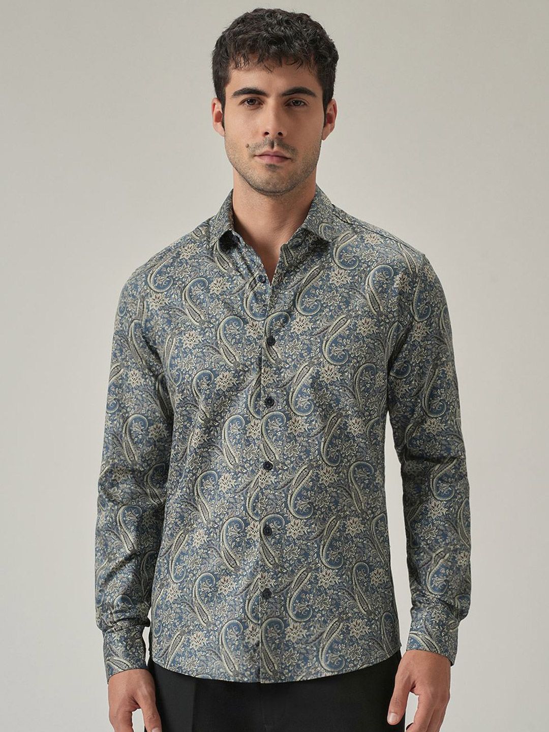 Banana Club Men Classic Slim Fit Printed Casual Shirt-picture-20