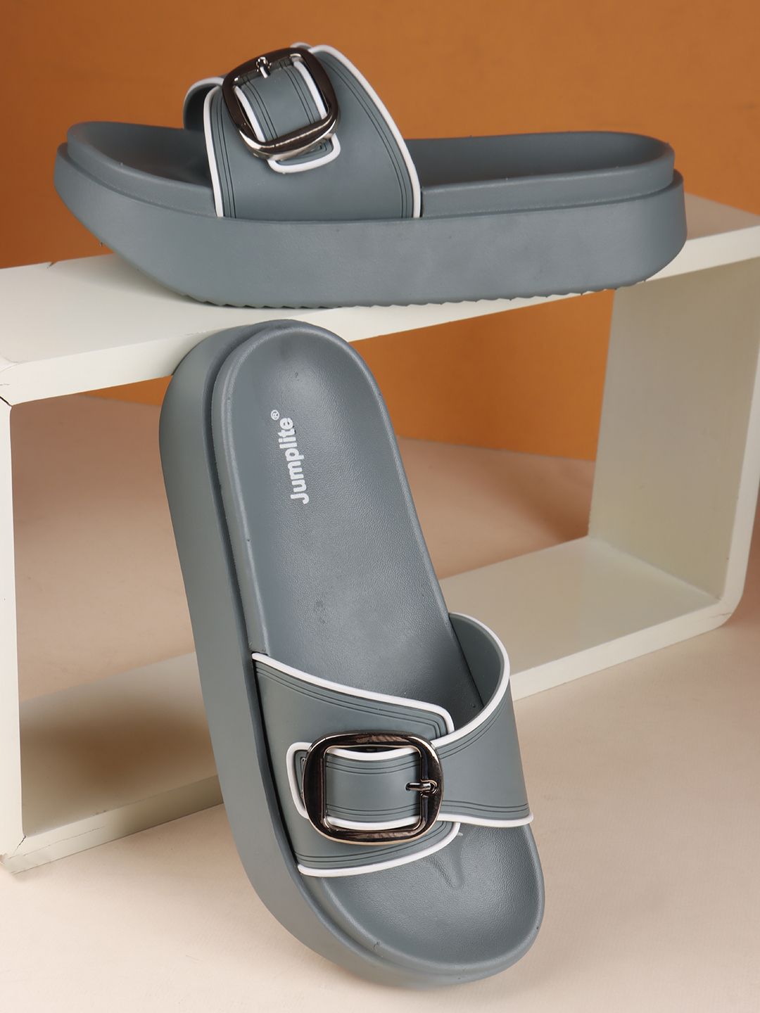 JUMPLITE Women Open Toe Flats-picture-15