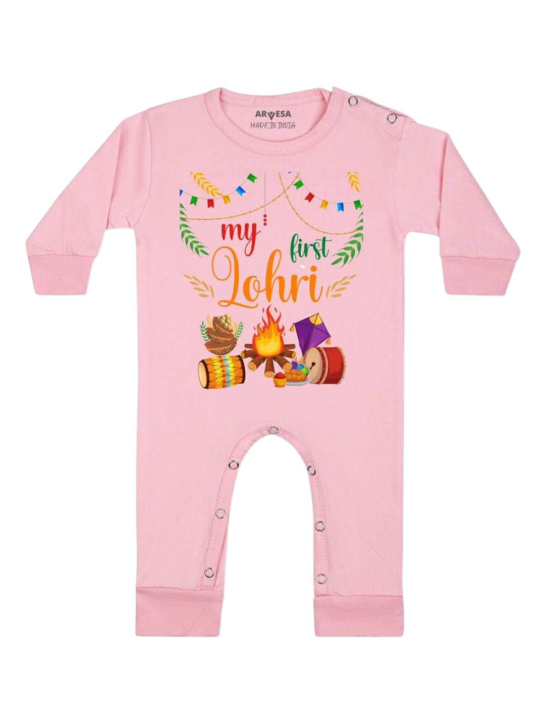 Arvesa My First Lohri Printed Bodysuit-picture-43