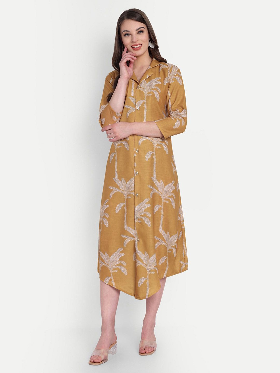 TILISM Women Printed Shirt Midi Dress-picture-22