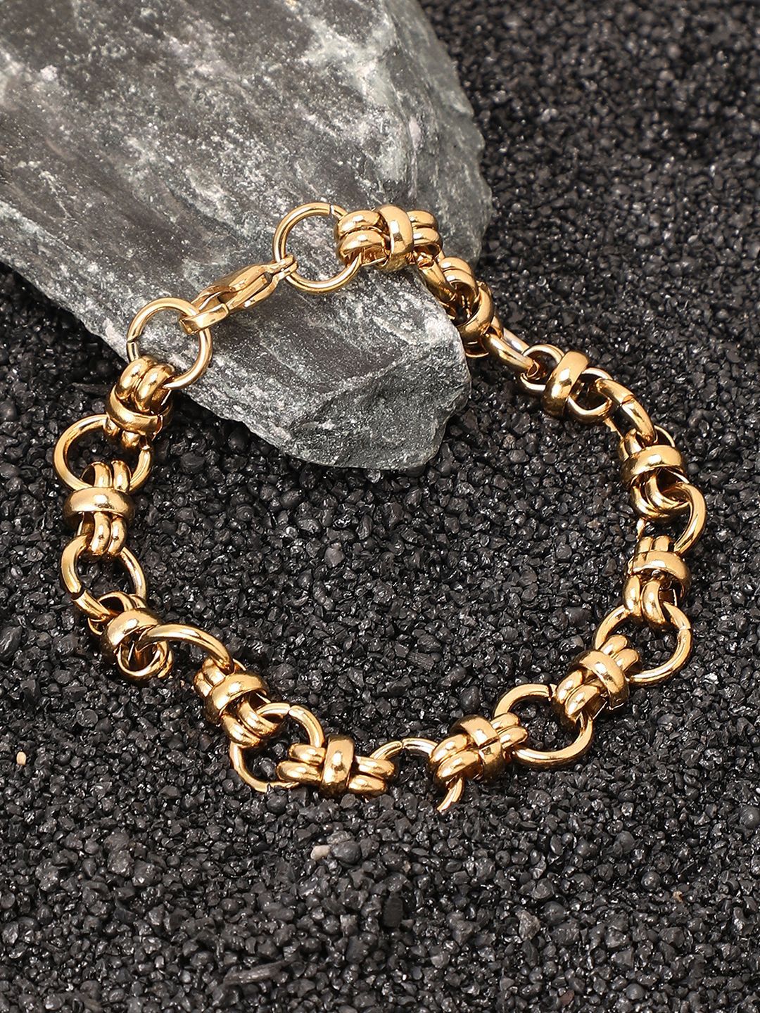 SOHI Gold-Plated The Orb Link Bracelet-image-11