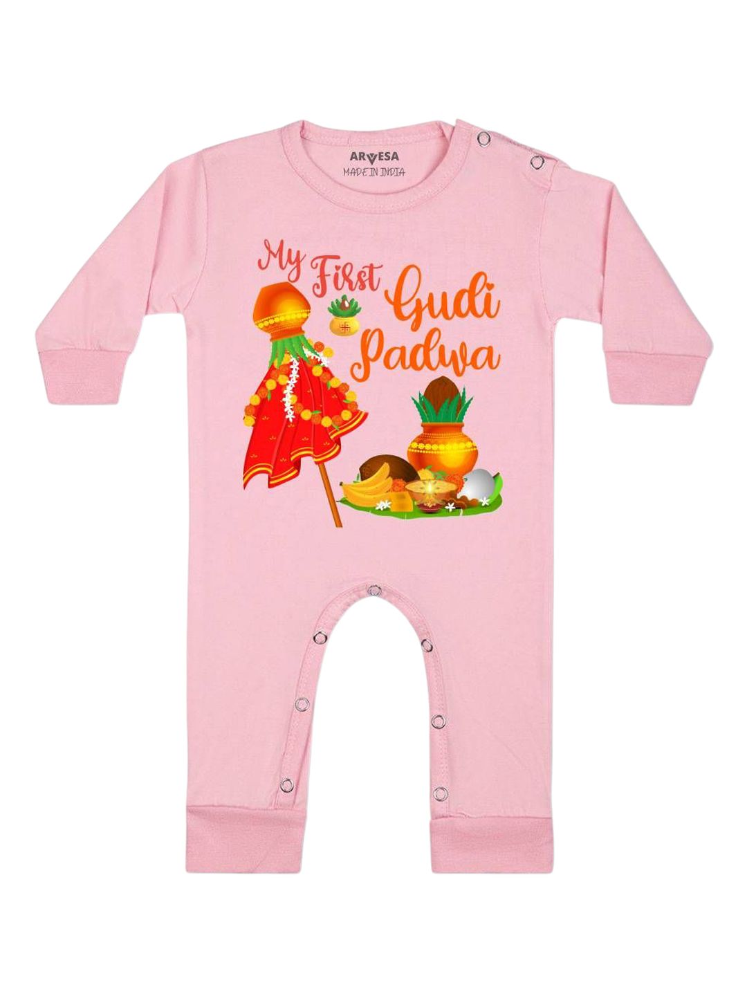 Arvesa My First Gudi Padwa Printed Bodysuit-picture-26