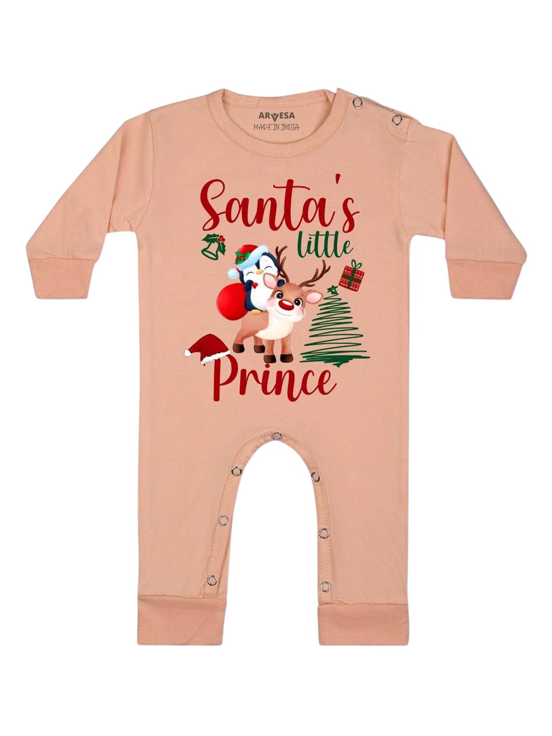 Arvesa My First Christmas Printed Bodysuit-picture-29