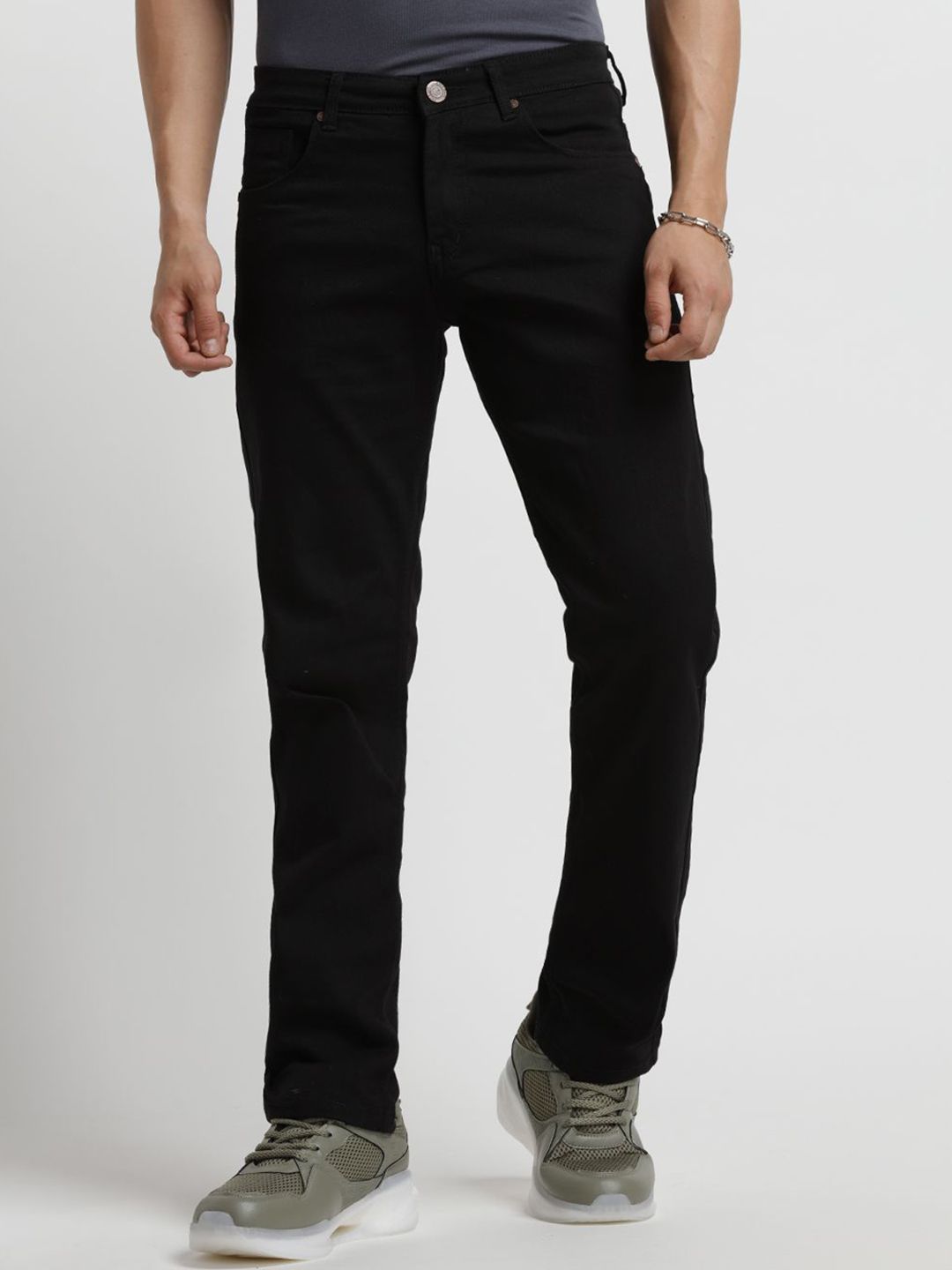 ODCC Men Comfort Regular Fit Mid-Rise Highly Distressed Light Fade Stretchable Jeans-picture-38