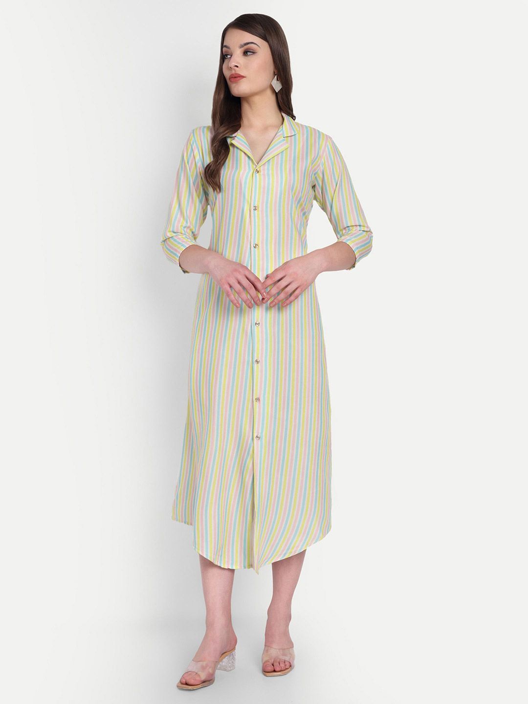 TILISM Women Floral Printed A-Line Maxi Dress-picture-20